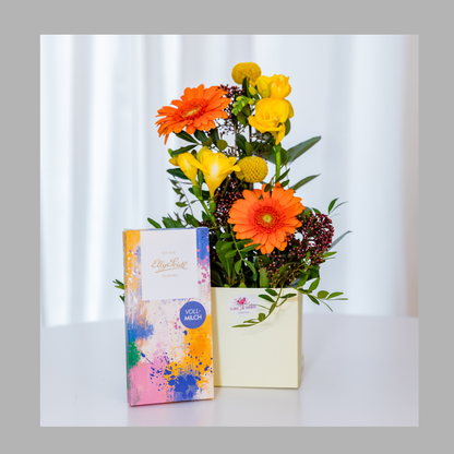 Flowerbox - mit Schokoladentafel